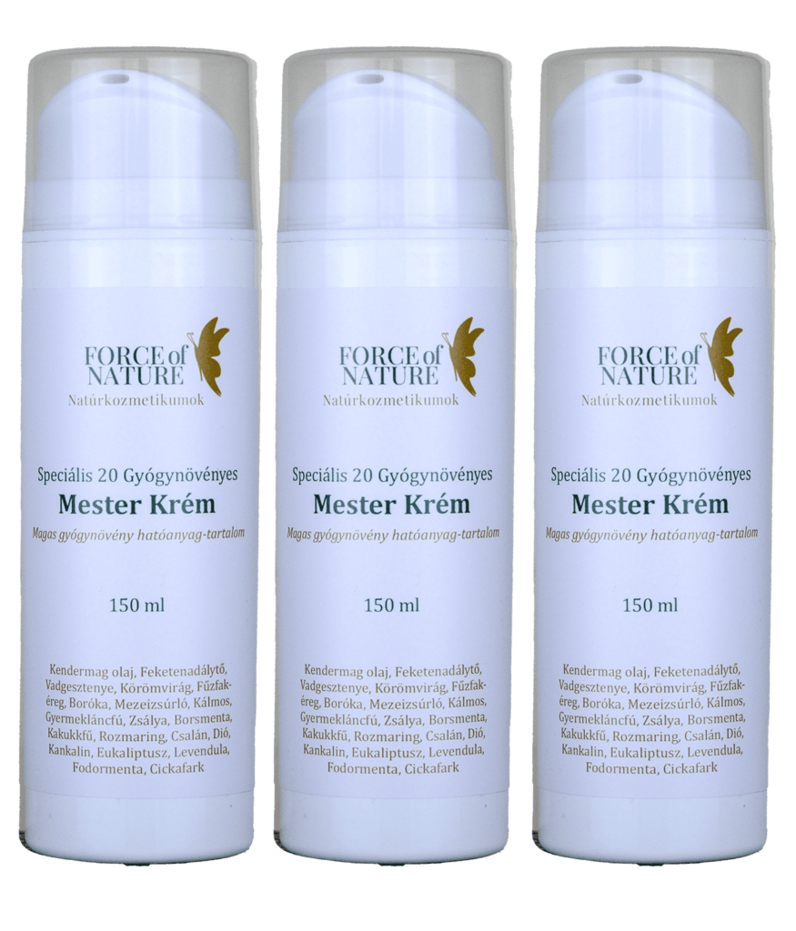 3db Speciális 20 gyógynövényes mester krém 150ml